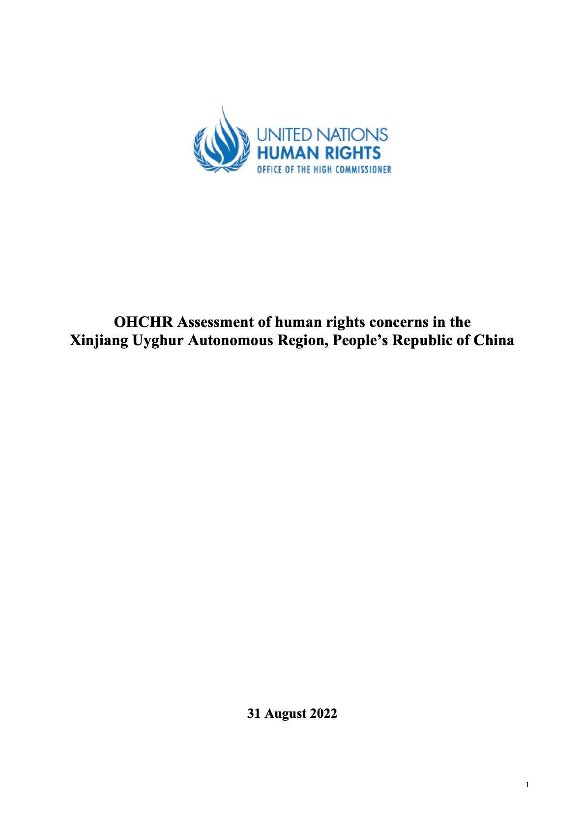 OHCHR Assessment of Human Rights Concerns in the Xinjiang Uyghur ...