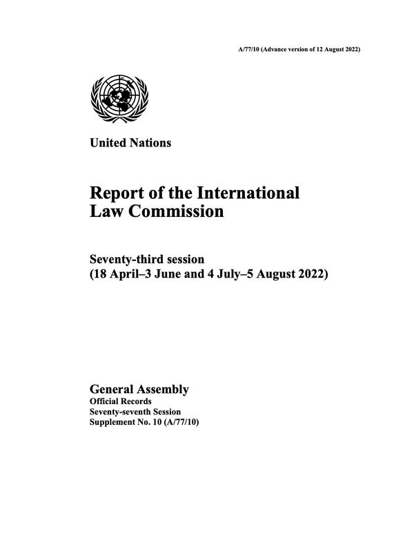 Report of the International Law Commission